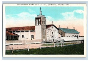 C. 1915-20 Mission Santa Clara De Asis, California. Founded 1776 Postcard P222E