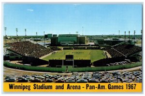 1967 Winnipeg Stadium and Arena Pan-Am Games Manitoba Canada Postcard