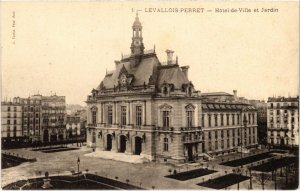 CPA Levallois Perret Hotel de Ville et Jardin (1311112)