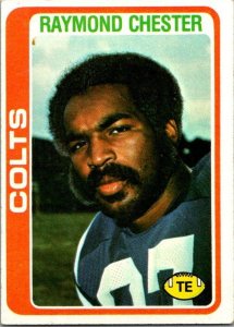 1978 Topps Football Card Raymond Chester Baltimore Colts sk7191