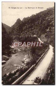 Gorges du Lot Old Postcard The booth Brunet