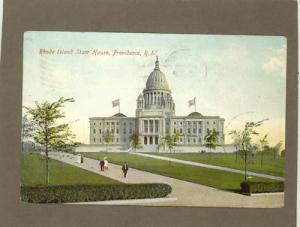 PROVIDENCE RI RHODE ISLAND STATE HOUSE 1907 Postcard