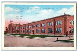 1943 Chevrolet Motor Company Janesville Wisconsin WI Vintage Postcard