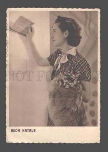 082161 BELLE Woman w/ Love Letter Vintage PHOTO PC
