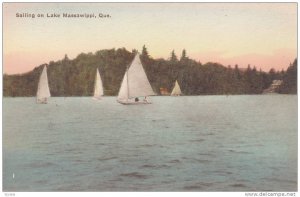 Sailboats, Sailing On Lake Massawippi, Quebec, Canada, 1900-1910s