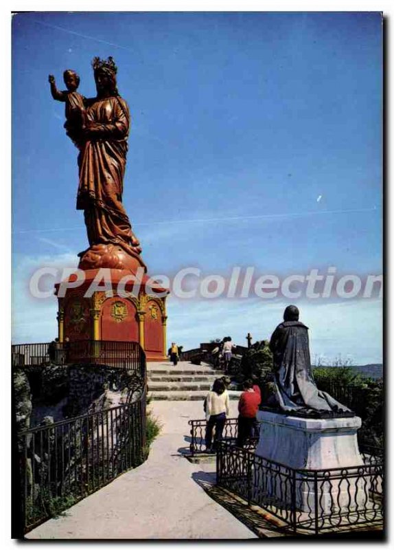 Modern Postcard Le Puy en Velay statue of Our Lady of France erected in 1860 ...