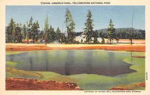 Emerald Pool Yellowstone National Park, Wyoming, USA Unused 
