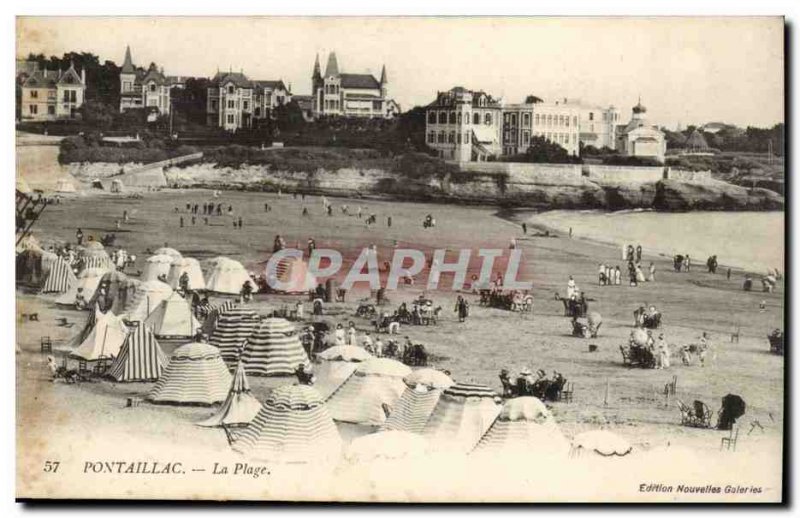 Old Postcard Pontaillac Beach