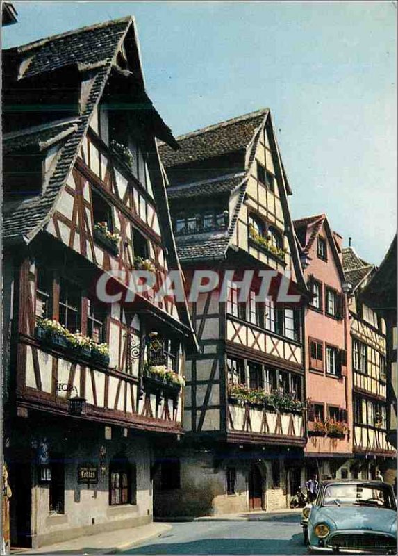 Postcard Modern picturesque Alsace Strasbourg (Bas Rhin) The Street of Bath &...