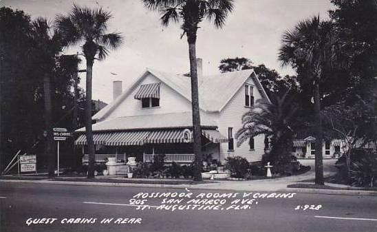 Florida St Augustine Rossmoor Rooms & Cabins Real Photo