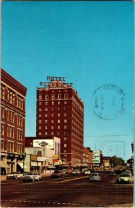 First Avenue Hotel Roosevelt Cedar Rapids IA c1969 Vintage Postcard B35