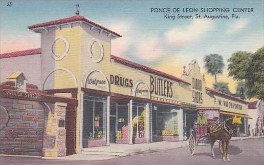 Florida St Augustine Ponce De Leon Shopping Center Woolworth