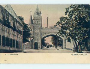 Unused Divided-Back TOWN VIEW SCENE Quebec City QC o0772