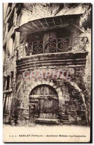 Postcard Old Sarlat Old house rue Gambetta