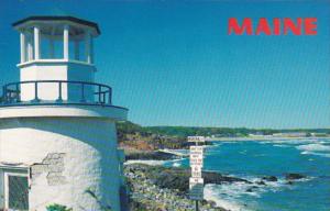 Maine Ogunquit Lobster Point Lighthouse and Marginal Way