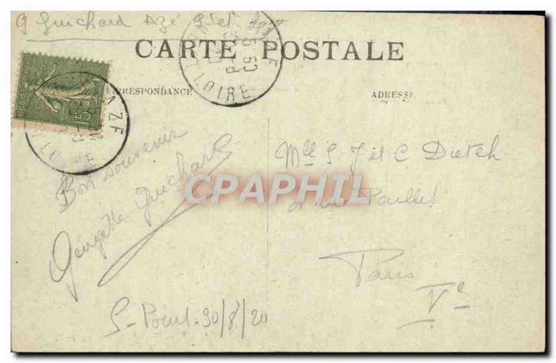 Postcard Old Chateau Saint Point Lamartine