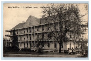 c1940's King Building U.S Soldiers Home Washington D.C. Vintage Postcard