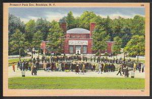 Prospect Park Zoo Brooklyn N.Y. Linen Post Card PPC79