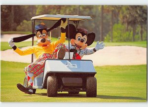 Walt Disney World Goofy Mickey Mouse Golf Course 4x6 1970s Vintage Postcard