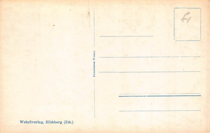 Switzerland Bei Beatenberg Boy Shepherd Cows Cattle Mountains postcard