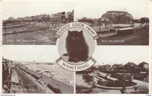 RP; WORTHINGTON, England, 1947; Black Cat, Beach & Bandstand, Pier & Pavilion...