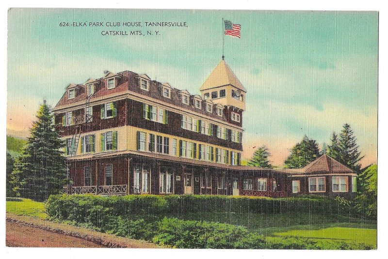 Elka Park Club House, Tannersville, Catskill Mts, New York, Unused Linen