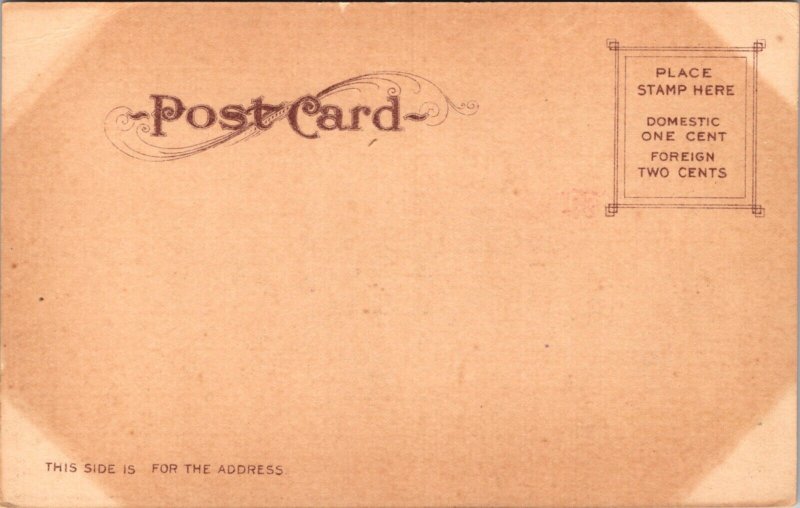 Postcard Mormon Temple in Ogden, Utah