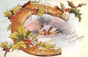 Christmas Postcard Old Vintage Antique Post Card