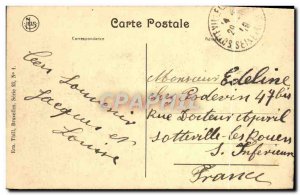 Old Postcard Antwerp City Hall and Brabo Fountain