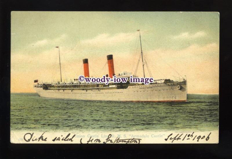 LS1380 - Union Castle Liner - Armadale Castle - postcard