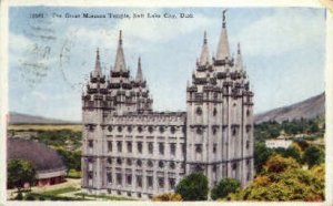 The Great Mormon Temple - Salt Lake City, Utah UT  