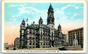 M-1860 Post Office Calvert Fayette & Lexington Streets Baltimore Maryland