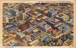 Business District Air View - South Bend, Indiana IN