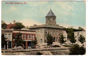 Post Office, Bridgewater, Nova Scotia, Used 1911 Split Ring Cancel