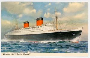 Cunard RMS Queen Elizabeth - White Star Ocean Liner - 