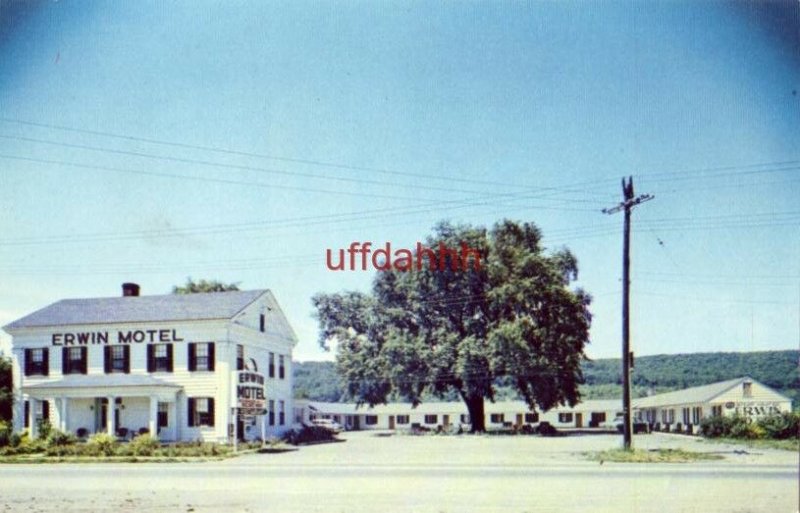 ERWIN MOTEL on U.S. 15 PAINTED POST, NY Owned and operated by Earl Hooker