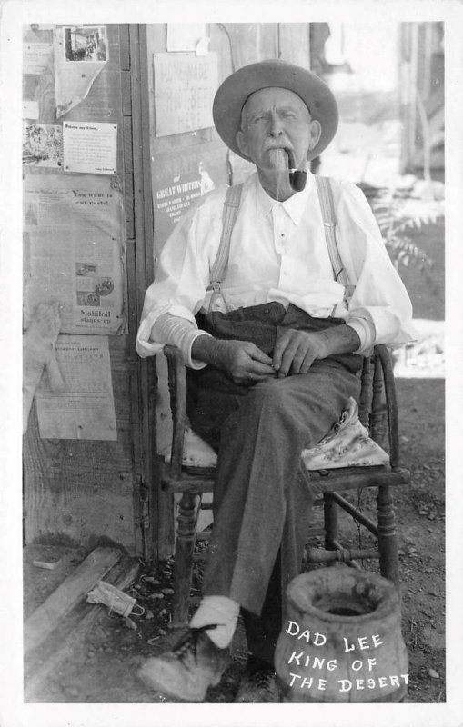 RPPC DAD LEE King of the Desert Oreana, Nevada c1930s Vintage Photo Postcard