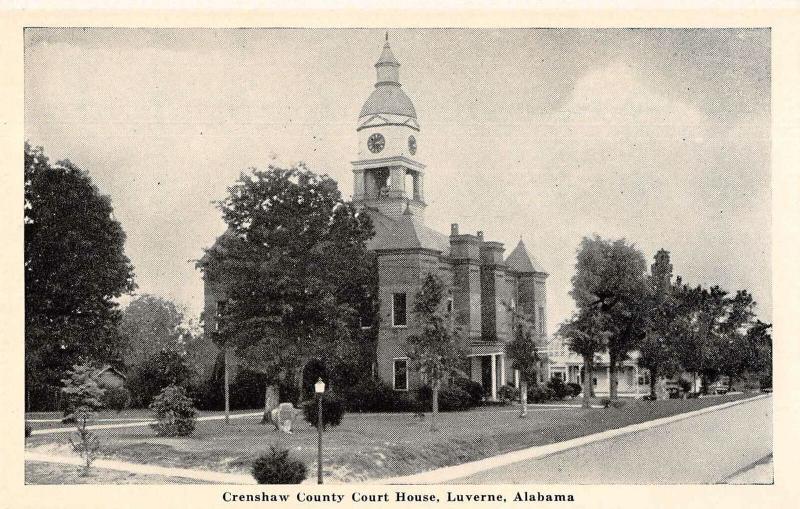 Luverne Alabama Court House Vintage Postcard JE229812