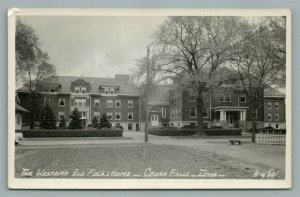 CEDAR FALLS IA WESTERN OLD FOLKS HOME VINTAGE REAL PHOTO POSTCARD RPPC