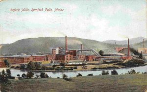 Oxford Mills Rumford Maine 1907 postcard