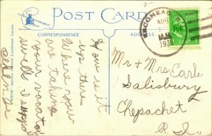 Generic Landscape Greetings From Escoheag Rhode Island Linen Postcard D12