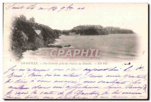 Postcard Old Granville Vue Generale taking Cliffs of Donville