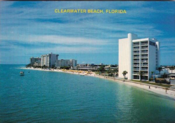 Florida Clearwater Beach Showing Hotels