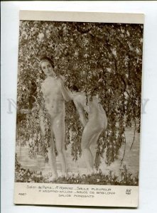 3139588 Weeping-willow NUDE Nymph by HOPKINS Art Nouveau SALON