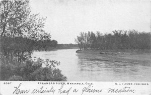 J57/ Manzanola Colorado Postcard c1910 Arkansas River Scene Clowes 346