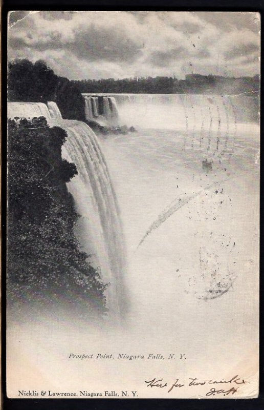 New York NIAGARA FALLS Prospect Point - pm1907 - Und/B