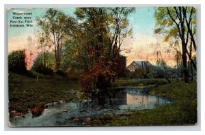 Vintage 1910's Postcard Weyerhorst Creek Paw-Ka-Tuck Oshkosh Wisconsin