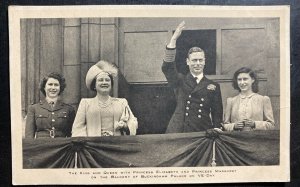 Mint Real Picture Postcard King George VI On The Balcony Of Buckingham VE Day