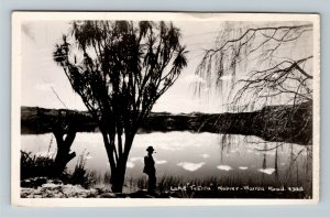 RPPC of Lake Tutira NZ-New Zealand, Napier and Wairoa Road c1950 Postcard