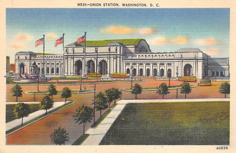 Union Station Washington D.C. Train Unused 